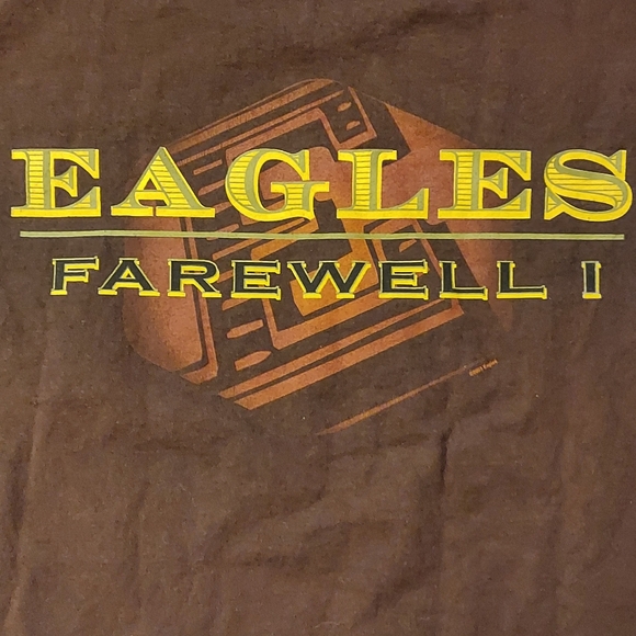 Aero USA Eagles Band Farewell I Tour 2003 Vtg Brown Size XL AWESOME! - Picture 4 of 5